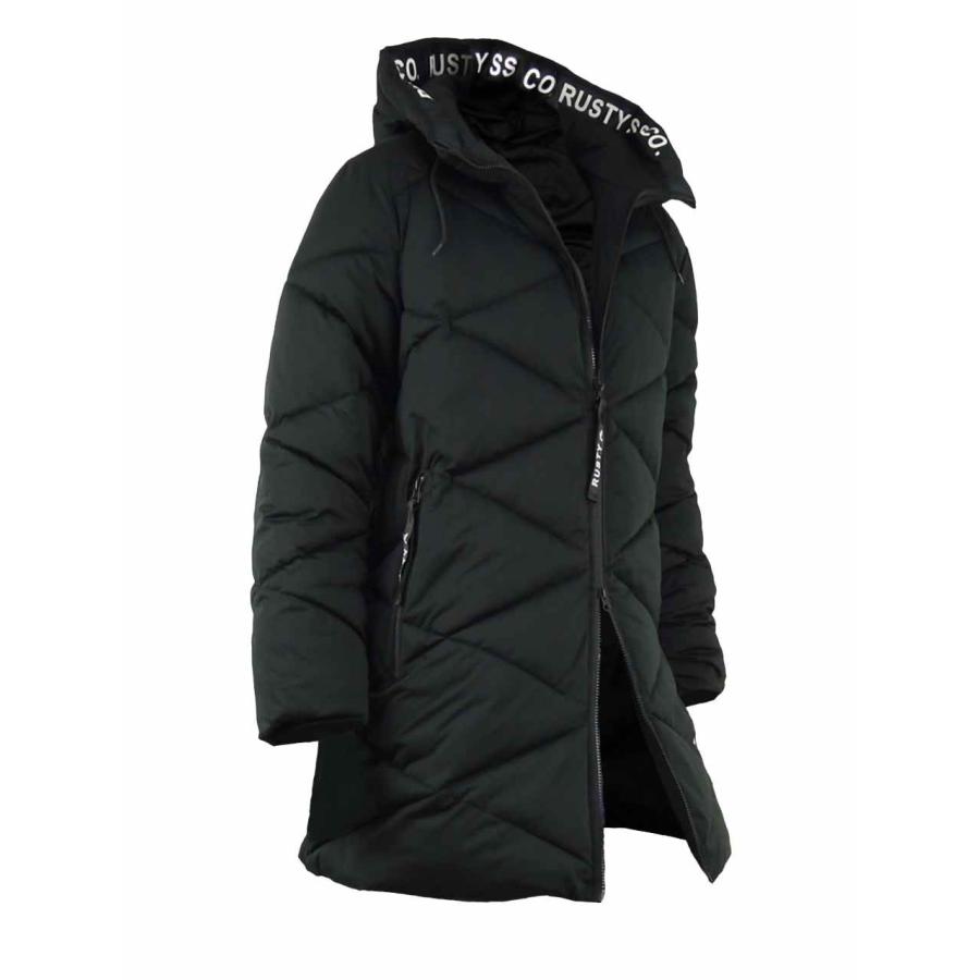 中綿ジャケット ロング 大きいサイズ メンズ ボリューム 冬アウター RUSTY フードジャケット C051006-04 中綿ジャケット ロング 大きいサイズ メンズ ボリューム 冬アウター