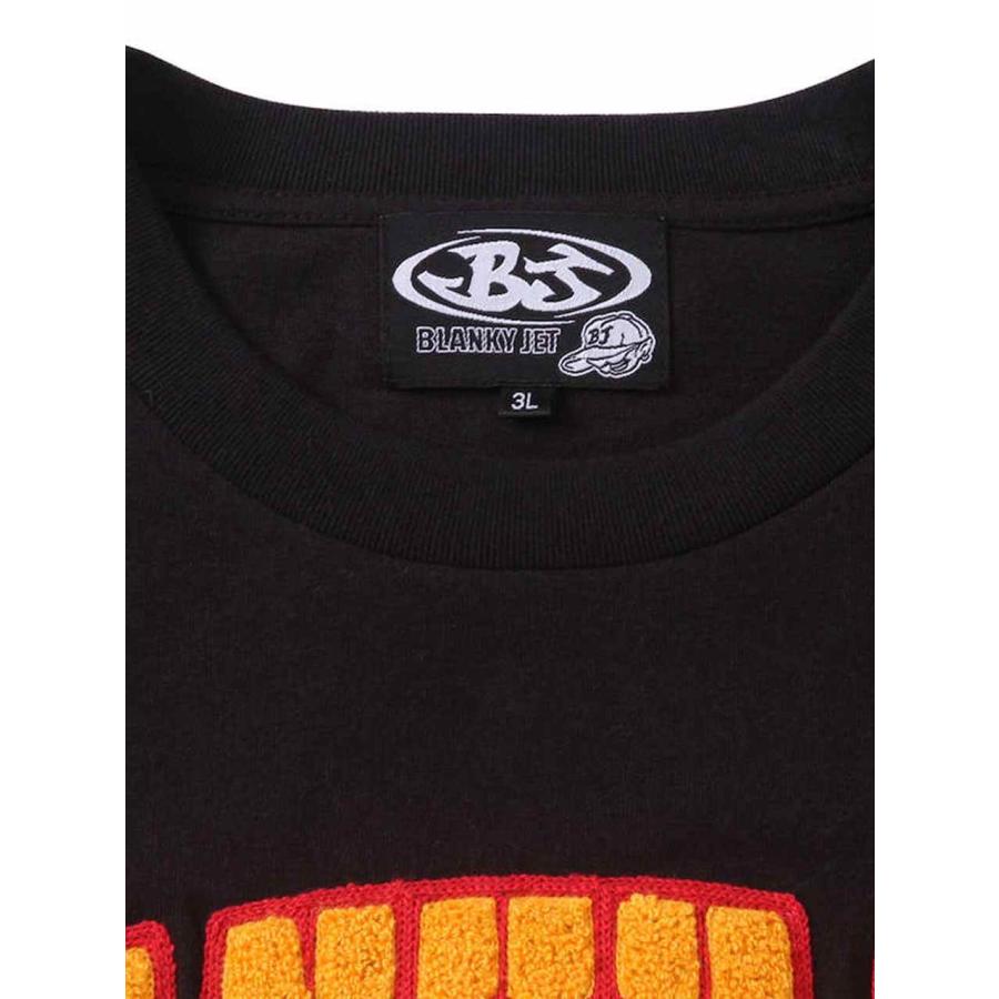 長袖Tシャツ 大きいサイズ メンズ Blanky Jet ブランキージェット 刺繍 アップリケ キャラ C051019-04 長袖Tシャツ 大きいサイズ メンズ Blanky Jet ブランキージェット 刺繍