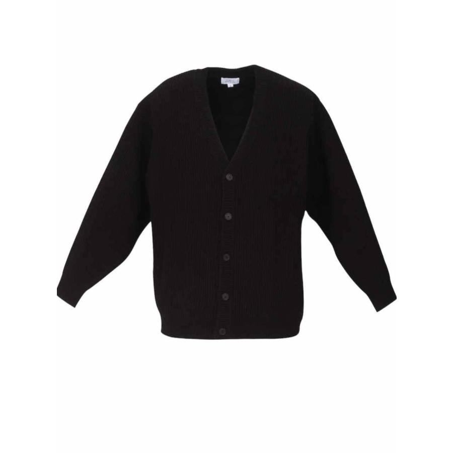 カーディガン 大きいサイズ メンズ アクリルニット リブ編み