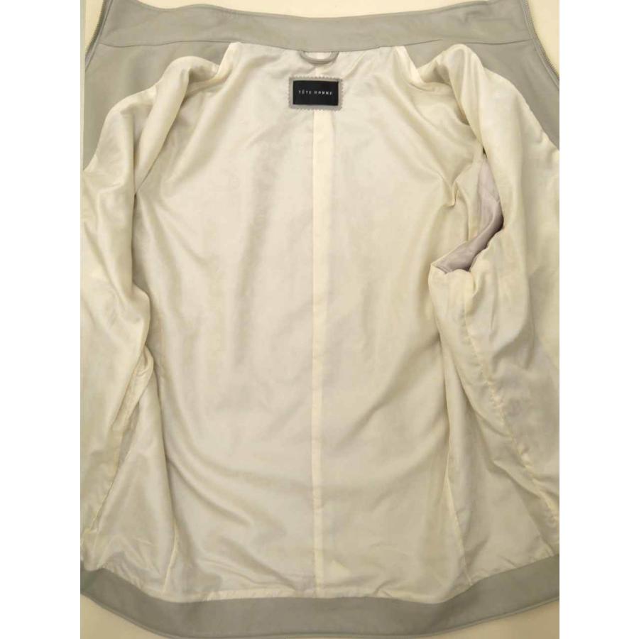 レザージャケット 大きいサイズ メンズ 羊革 シープレザー TETE HOMME
