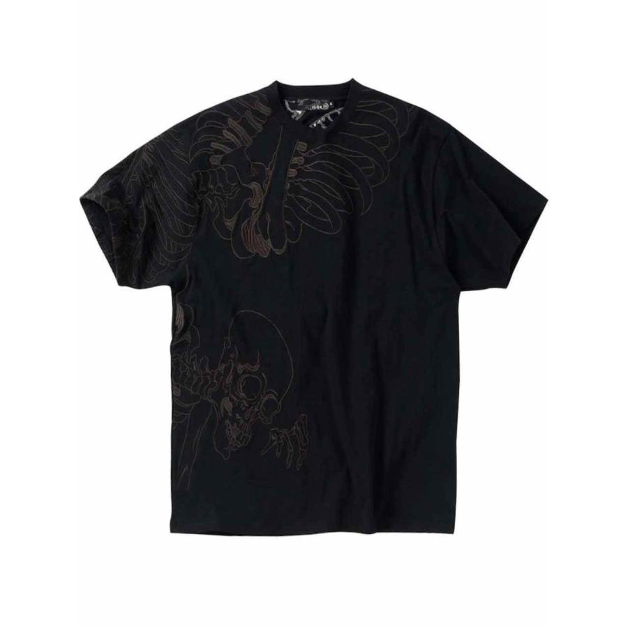 Tシャツ ドクロ 大きいサイズ メンズ 餓者髑髏 がしゃどくろ スカル
