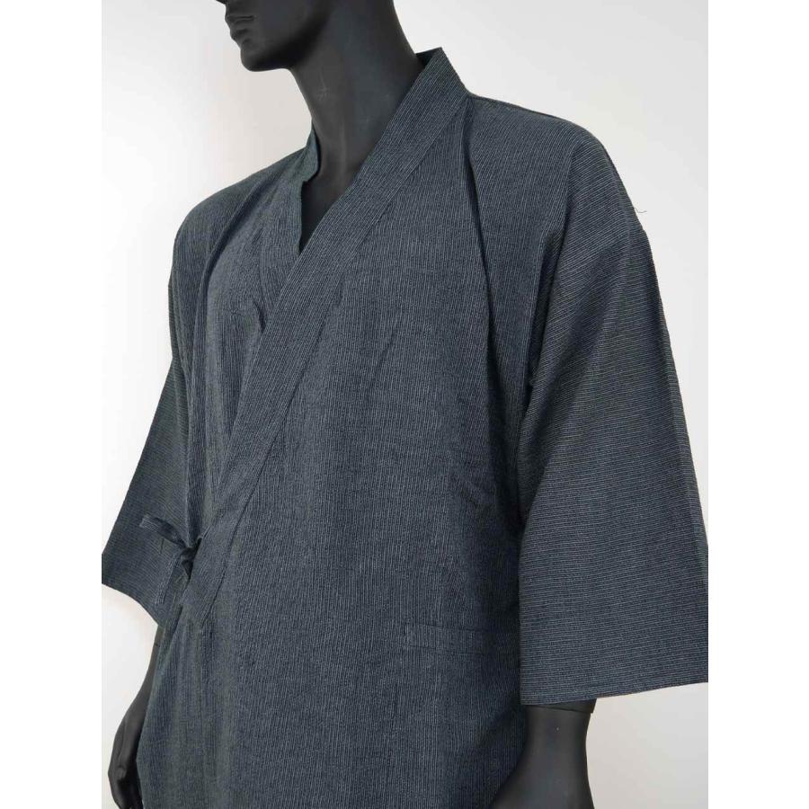 作務衣 大きいサイズ メンズ 男性 和服 甚平 上下 さむえ 和装 綿麻 リネン