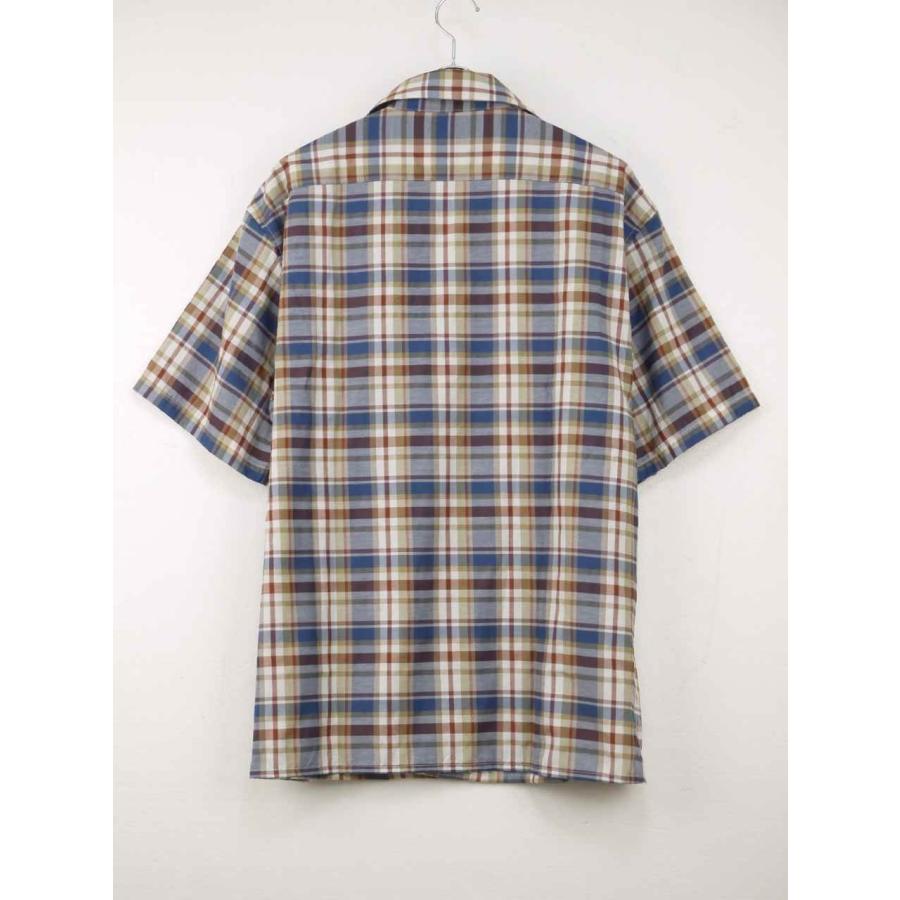 チェックシャツ 半袖 大きいサイズ メンズ オープンカラー 開襟シャツ サマーシャツ OUTDOOR C060419-04｜rag001｜13