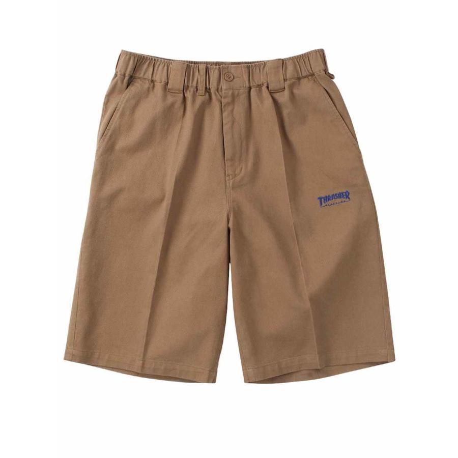 ハーフパンツ 大きいサイズ メンズ THRASHER カツラギパンツ 刺繍