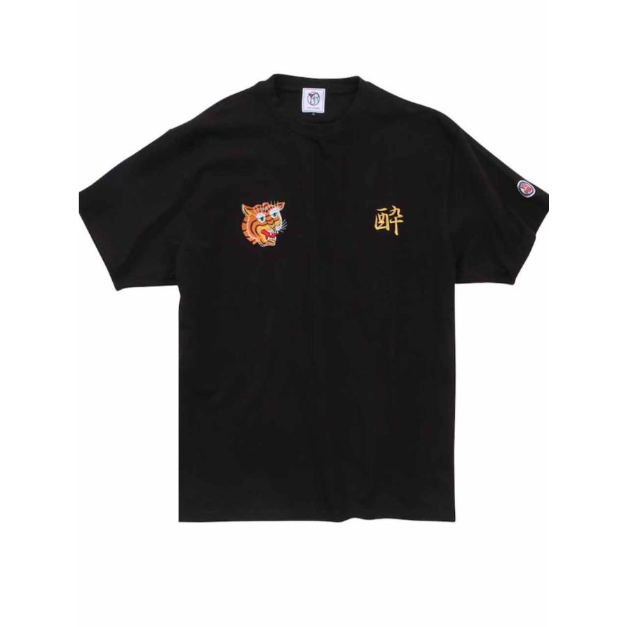 Tシャツ 大きいサイズ メンズ 刺繍 虎 酒 SAKE YOIDORE 酔 JAPAN Tシャツ 大きいサイズ メンズ 刺繍 虎 酒 SAKE YOIDORE 酔 JAPAN