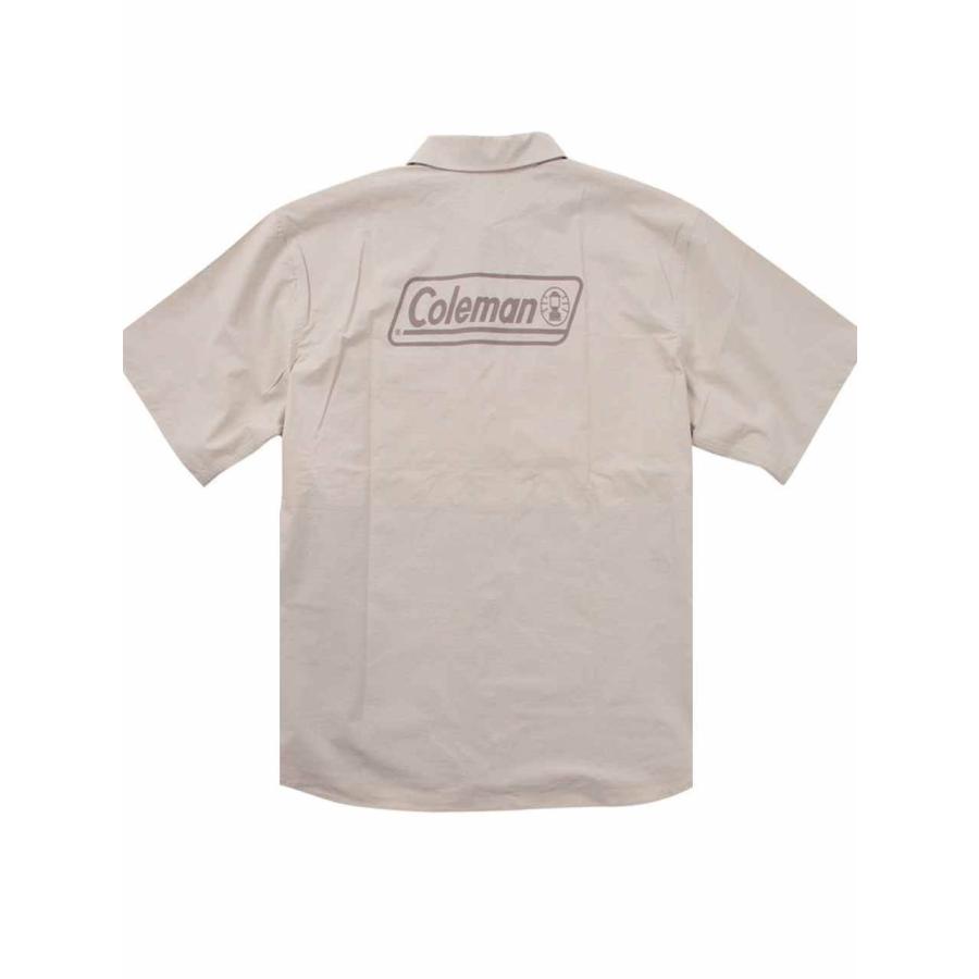 半袖シャツ 大きいサイズ メンズ バイカラー ツートン Coleman