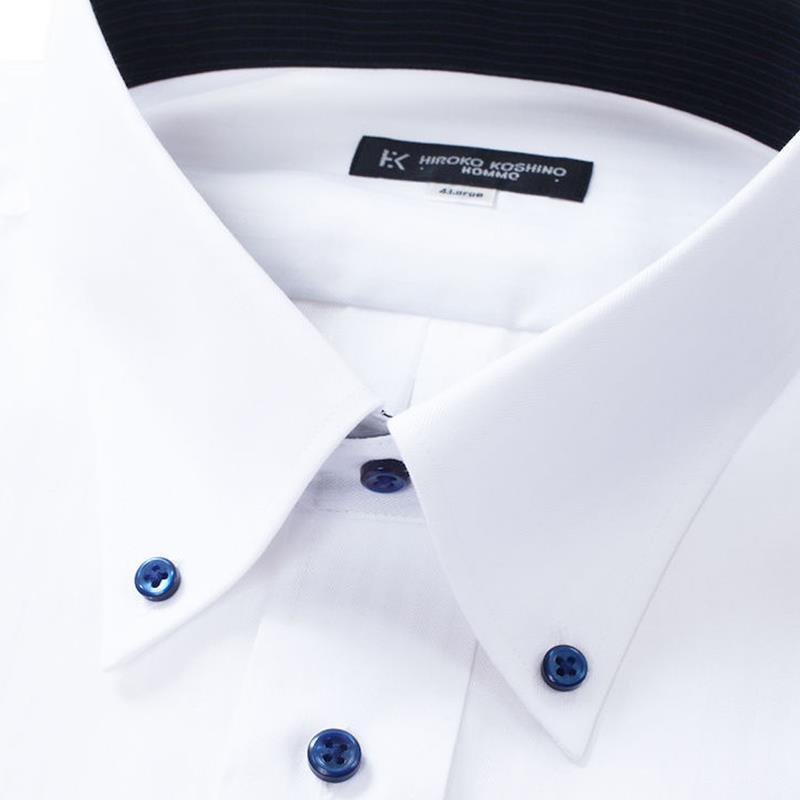 ワイシャツ 長袖 大きいサイズ メンズ ボタンダウン ドレスシャツ 形態