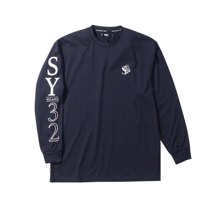 長袖Tシャツ SY32 大きいサイズ メンズ ロンT ブランドロゴ