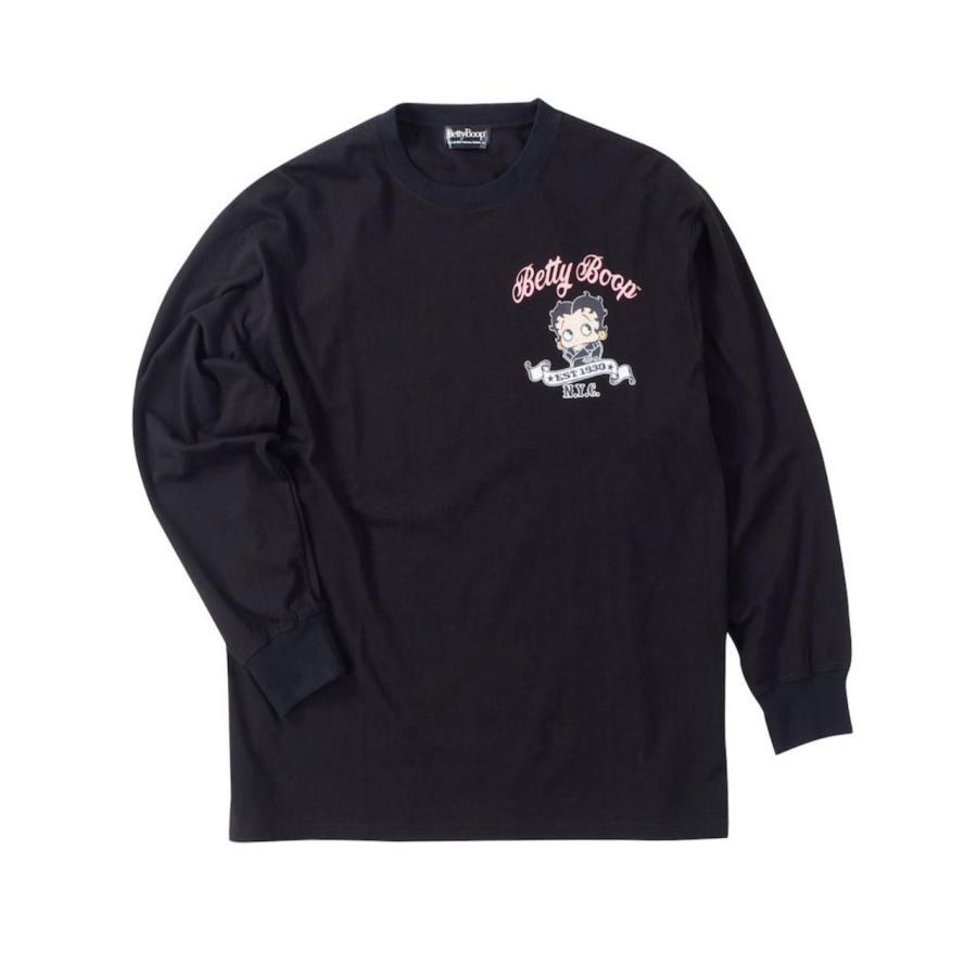 BETTY BOOP 長袖Tシャツ 大きいサイズ メンズ プリント ロンT ガール