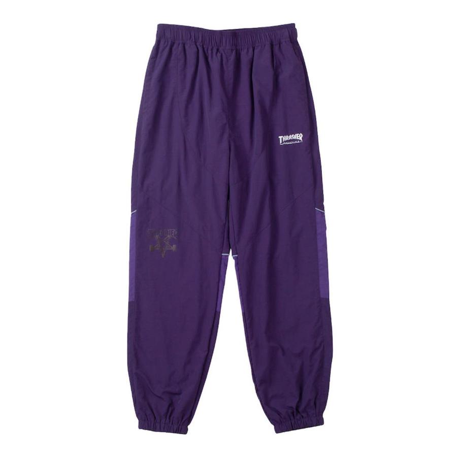 ナイロンパンツ 大きいサイズ メンズ THRASHER 裏メッシュ 配色切替え