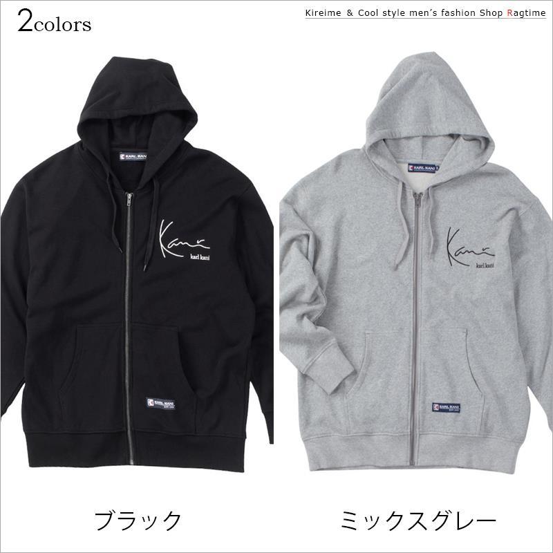 パーカー KARL KANI 大きいサイズ メンズ ジップパーカ