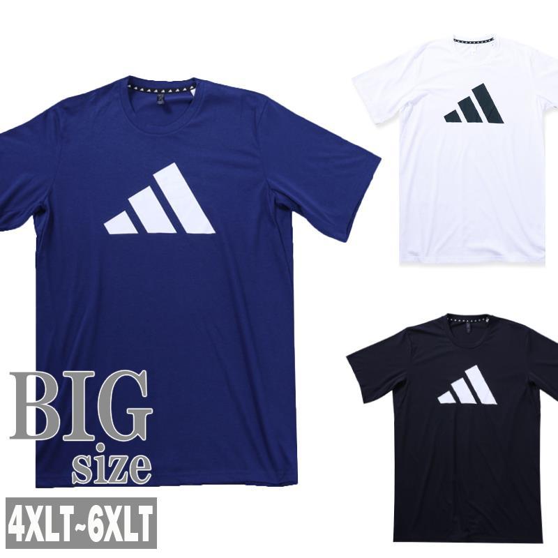 Tシャツ アディダス 大きいサイズ メンズ ロゴプリント adidas 吸汗 速