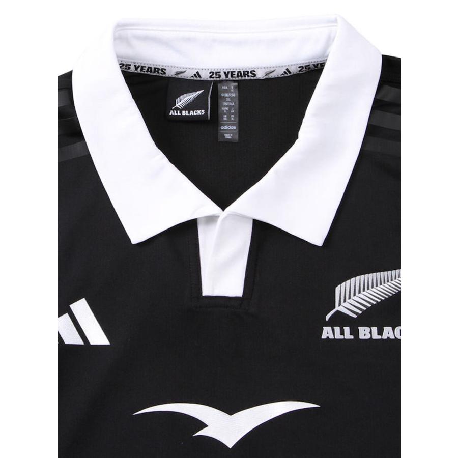 adidas ALL BLACKS ラガーシャツ Lサイズ ラガーシャツ 半袖 大きいサイズ メンズ All Blacks adidas