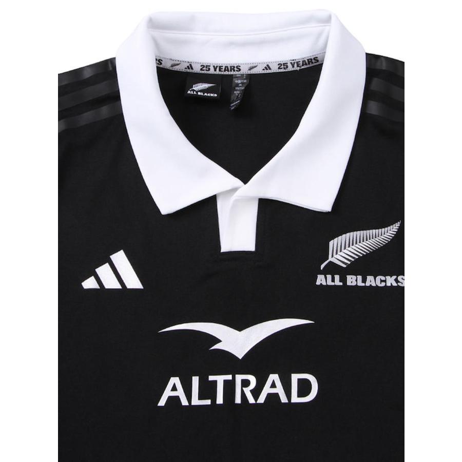 ラガーシャツ 半袖 大きいサイズ メンズ All Blacks adidas