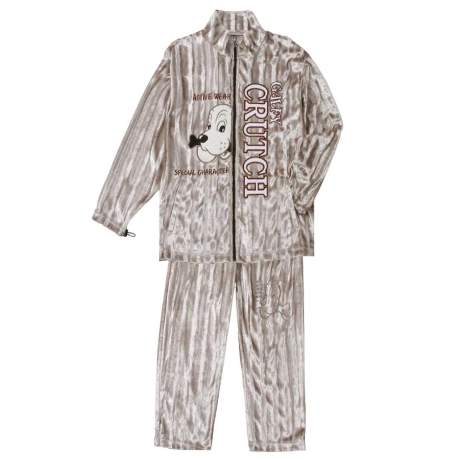 ボアスウェット 上下 ガルフィ 大きいサイズ メンズ GALFY ベルボア ベロア 犬 ドッグ 刺繍 C061029-03 ボアスウェット 上下 ガルフィ 大きいサイズ メンズ GALFY ベルボア