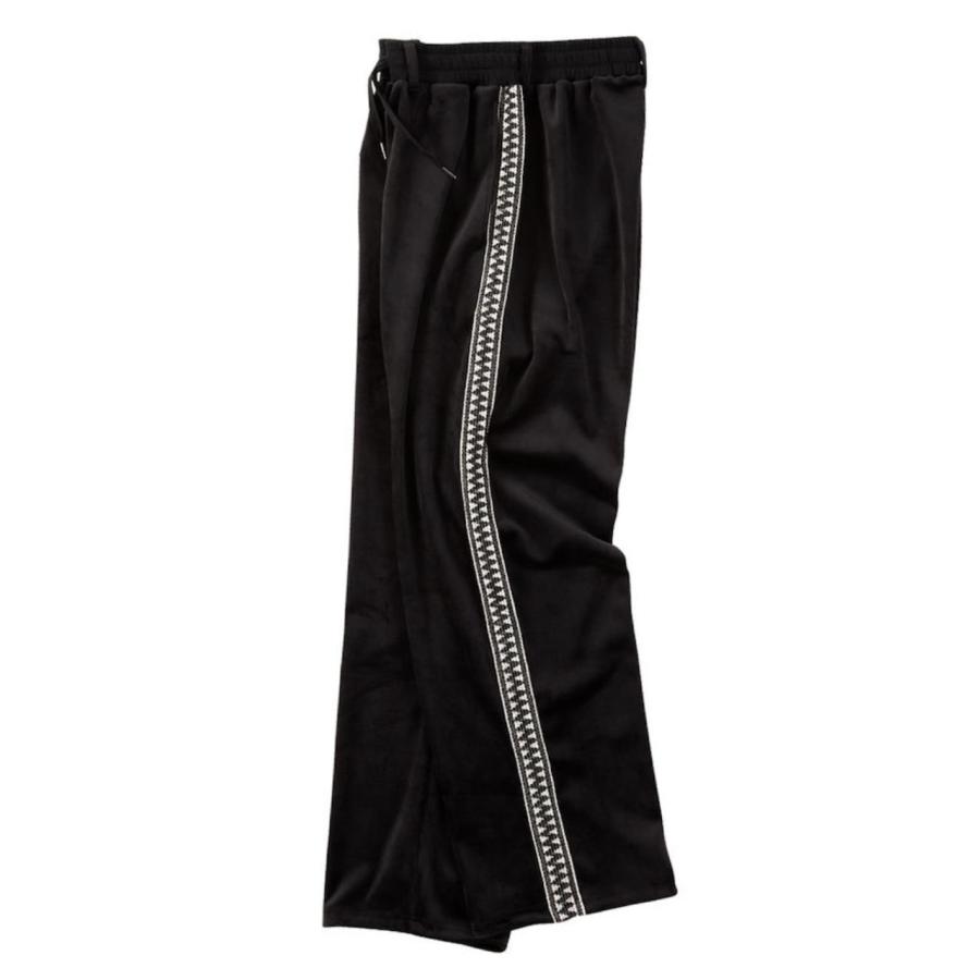 トラックパンツ 大きいサイズ メンズ ベロアパンツ サイド柄 ライン