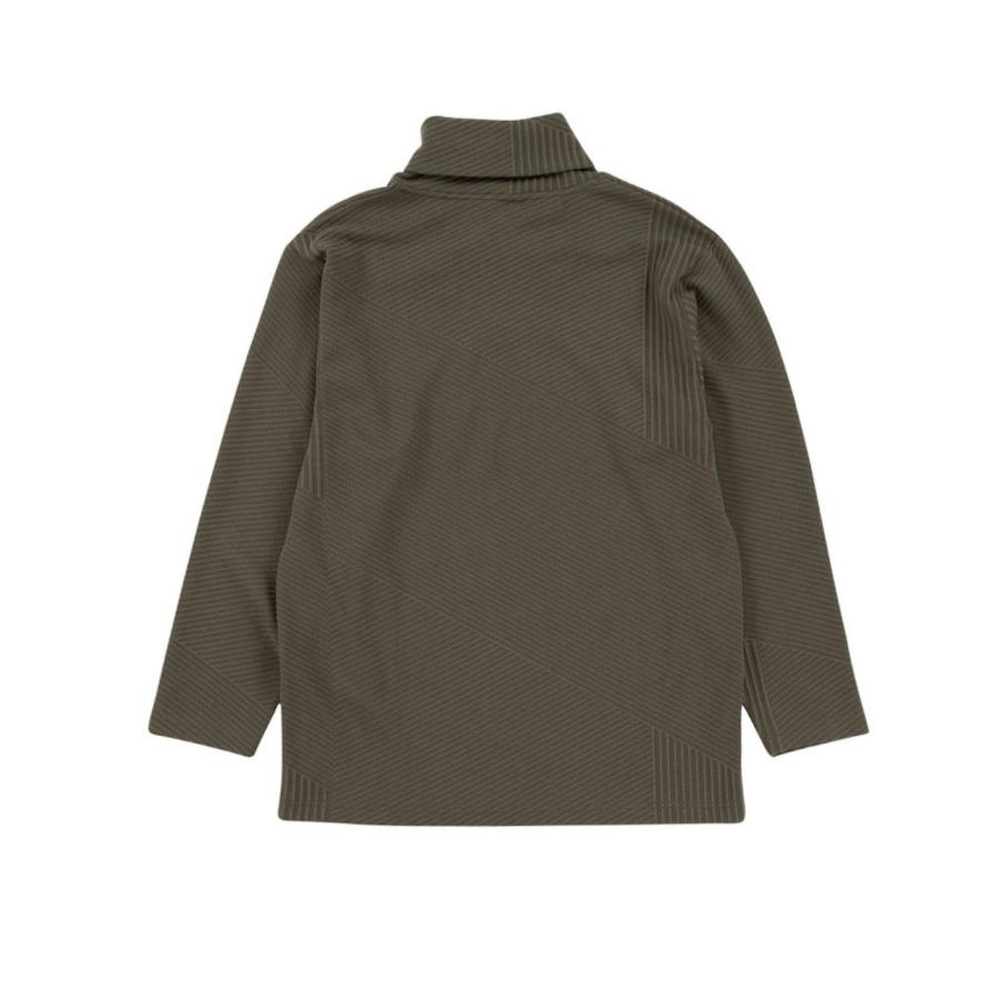 長袖Tシャツ 大きいサイズ メンズ ボリュームネック ロンT お洒落 襟元