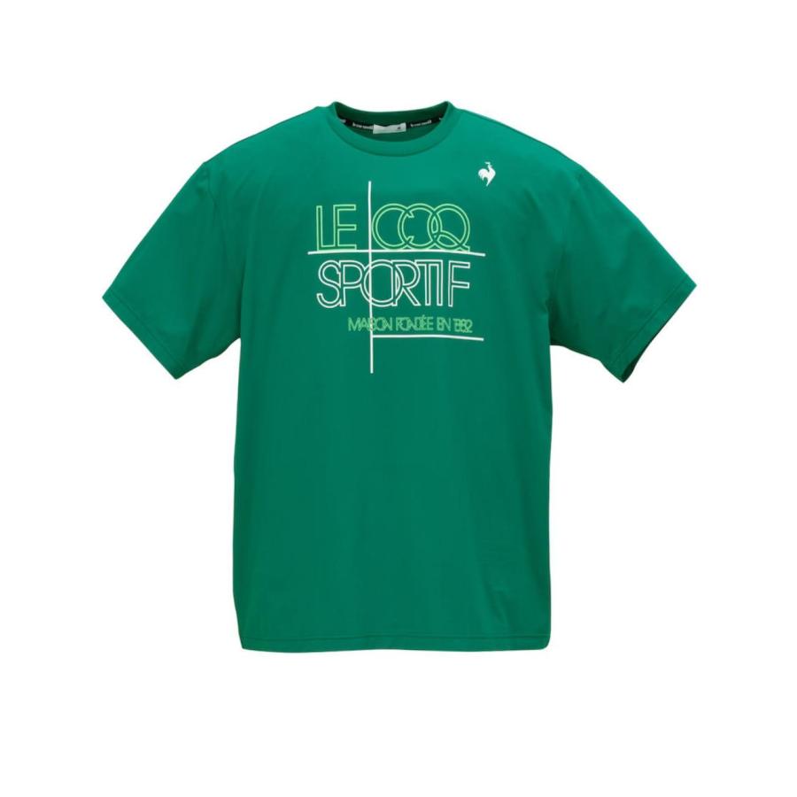 スポーツウェア 半袖 LE COQ 大きいサイズ メンズ ルコック 半袖Tシャツ 接触冷感 吸汗速乾 C070307-03 スポーツウェア 半袖 LE COQ 大きいサイズ メンズ ルコック 半袖T