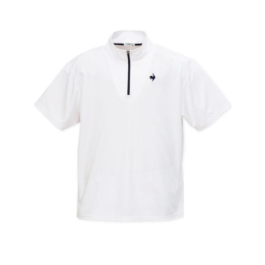 スポーツウェア 半袖 LE COQ 大きいサイズ メンズ ハーフジップ 半袖シャツ 吸汗速乾 C070307-04 スポーツウェア 半袖 LE COQ 大きいサイズ メンズ ハーフジップ 半袖