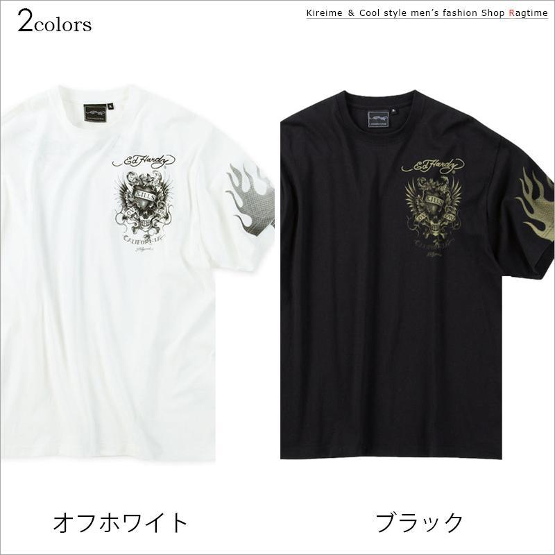 Tシャツ エドハーディ 大きいサイズ メンズ ED HARDY プリントTシャツ