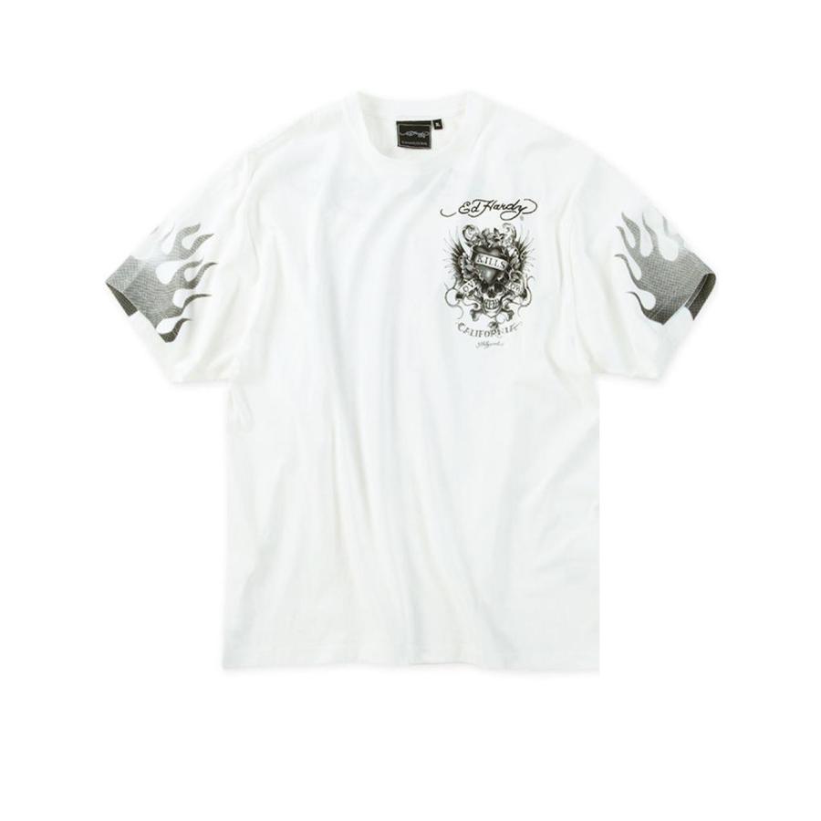Tシャツ エドハーディ 大きいサイズ メンズ ED HARDY プリントTシャツ