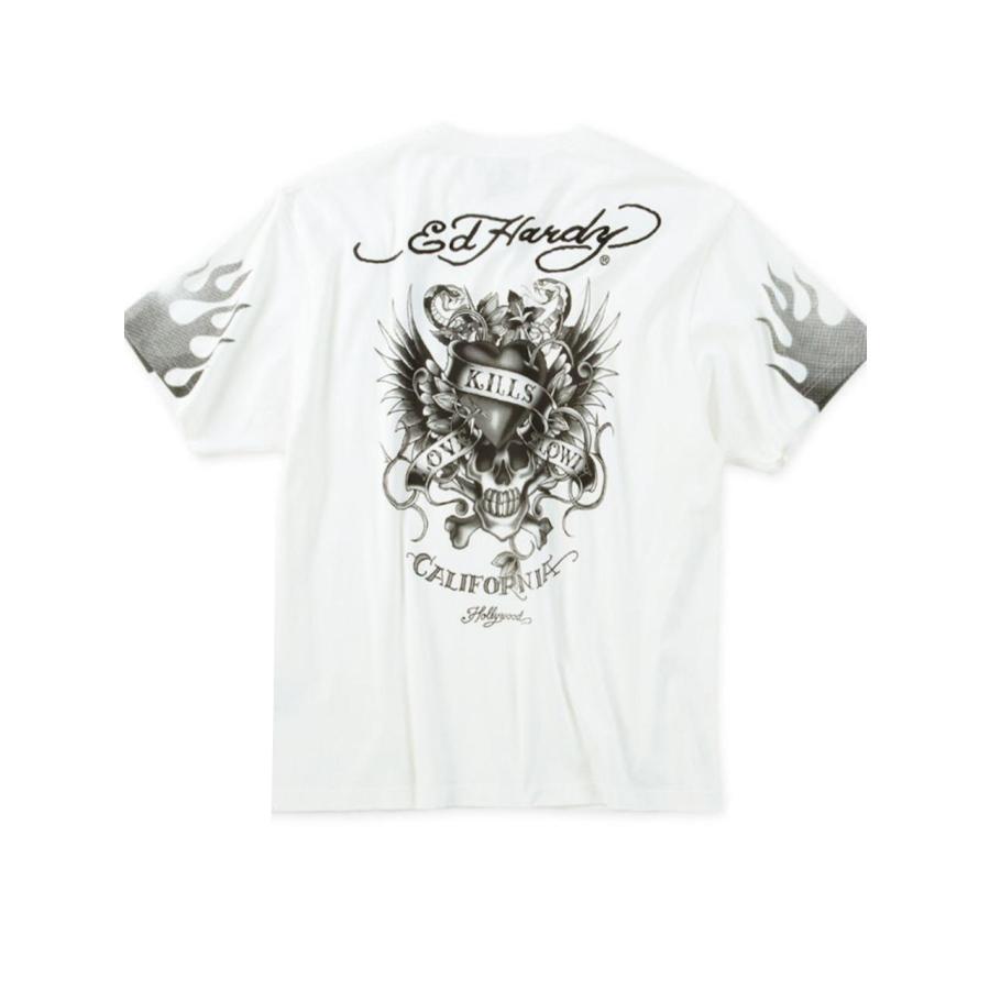 Tシャツ エドハーディ 大きいサイズ メンズ ED HARDY プリントTシャツ