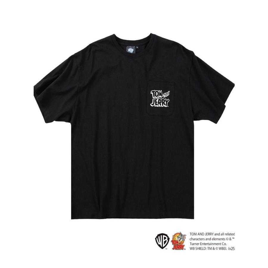 Tシャツ トムとジェリー 大きいサイズ メンズ プリントT 胸ポケット