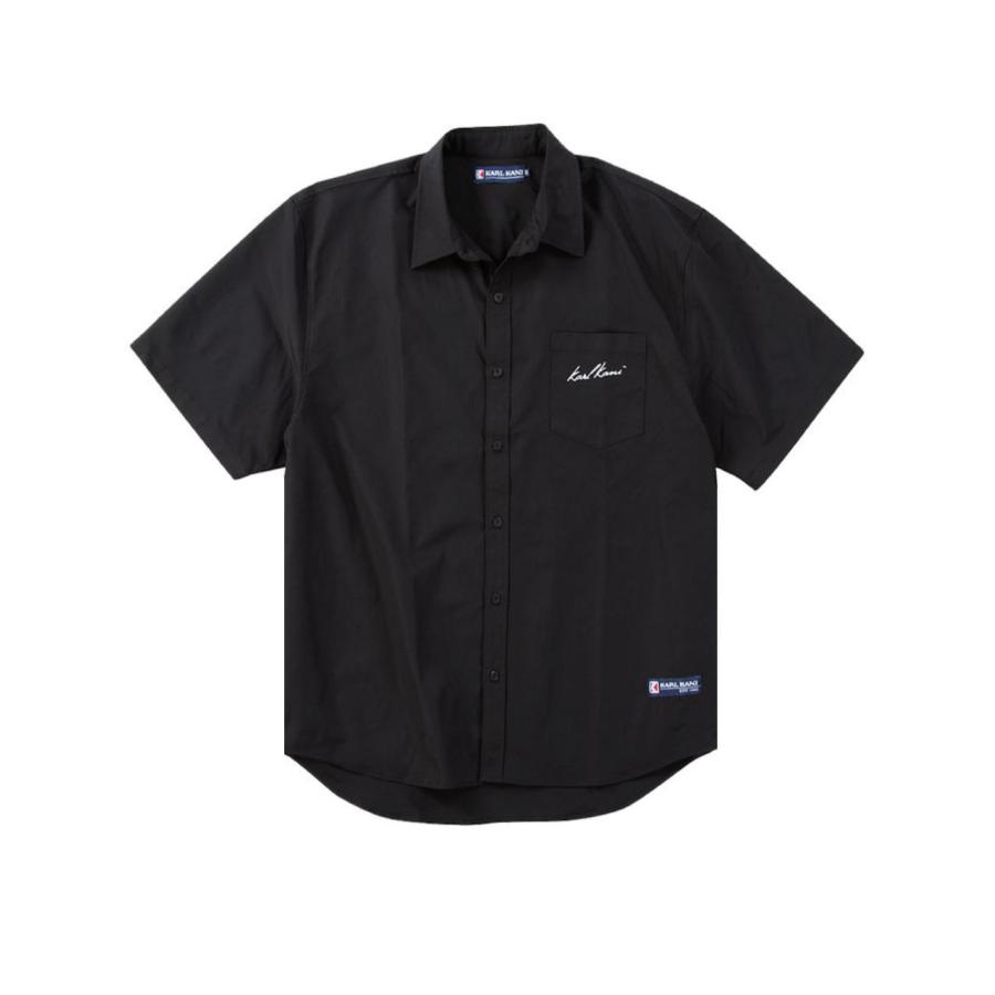 半袖シャツ 大きいサイズ メンズ KARL KANI ロゴ 刺繍 プリント カールカナイ 胸ポケット C070310-05 半袖シャツ 大きいサイズ メンズ KARL KANI ロゴ 刺繍 プリント カール