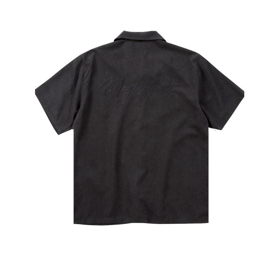 半袖シャツ ポリピーチ 大きいサイズ メンズ ロゴ刺繍 プリント IN THE