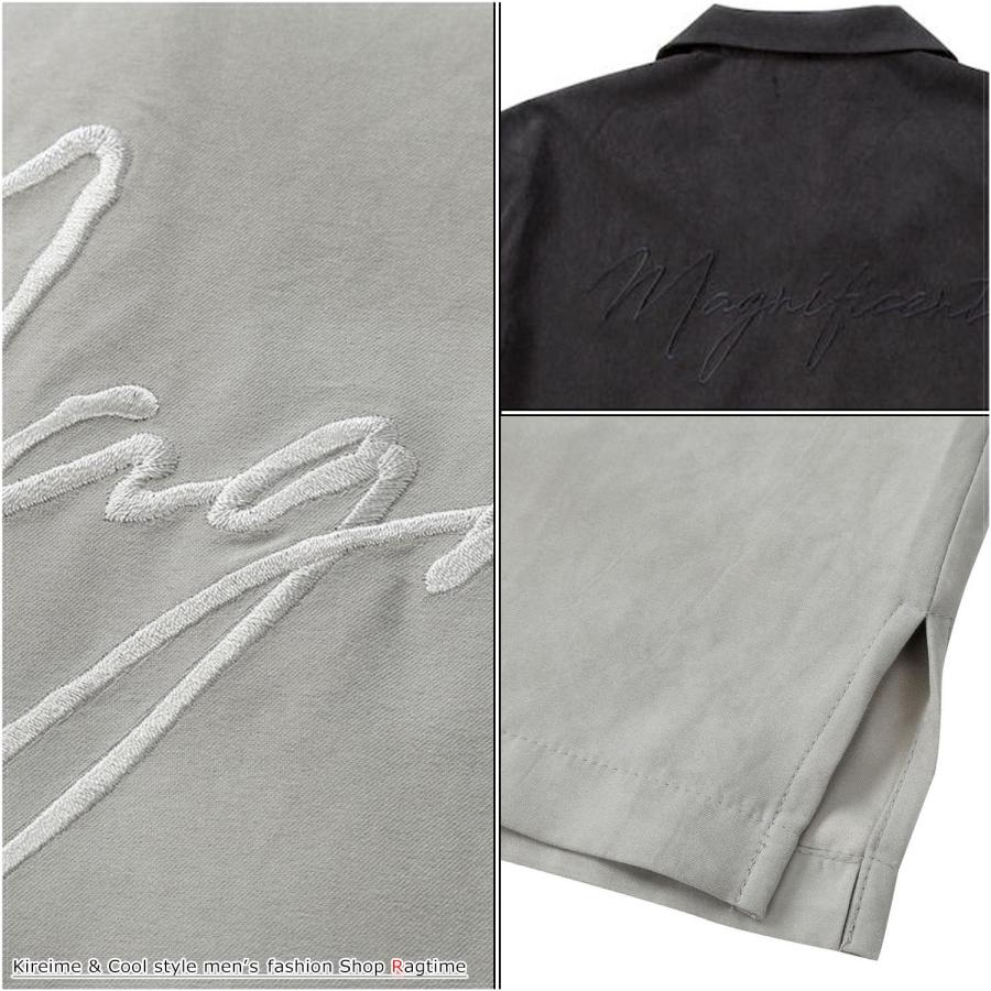 半袖シャツ ポリピーチ 大きいサイズ メンズ ロゴ刺繍 プリント IN THE