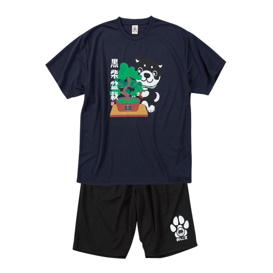 Tシャツ ハーフパンツ 上下 セットアップ 大きいサイズ メンズ 黒柴印