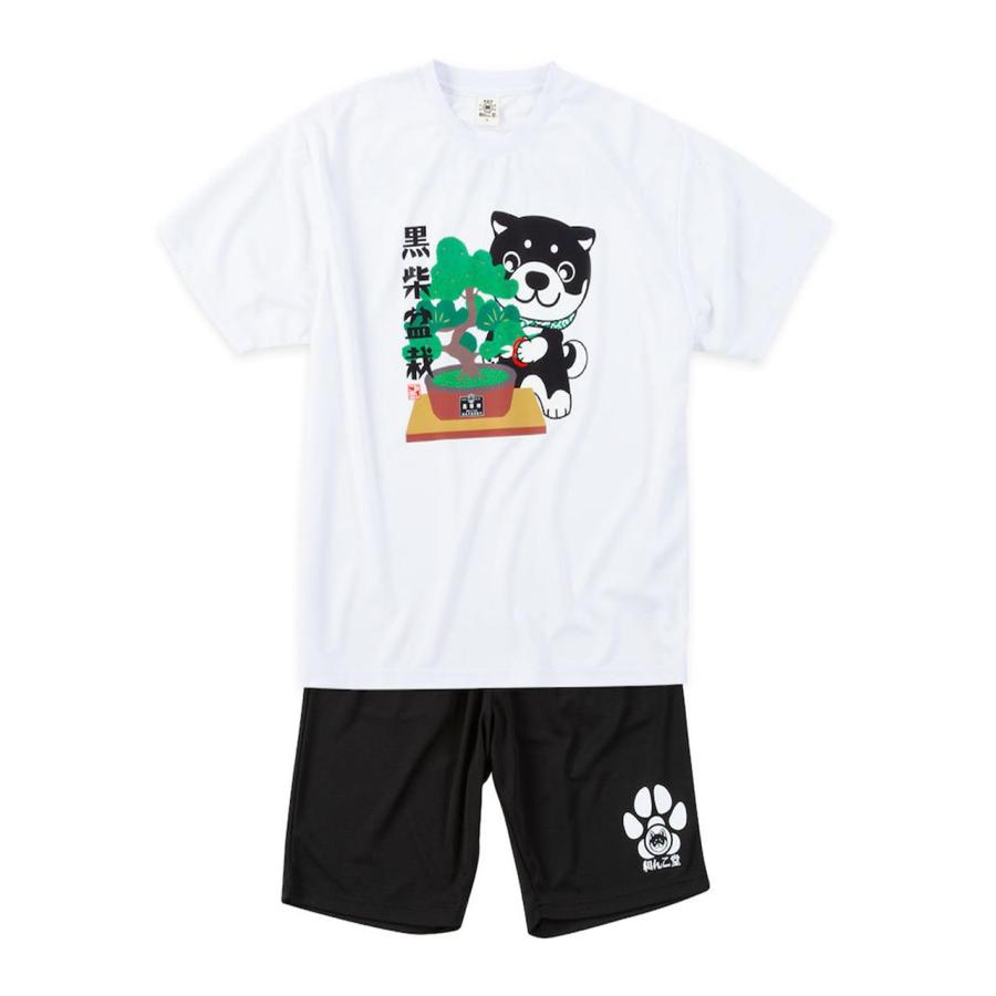 Tシャツ ハーフパンツ 上下 セットアップ 大きいサイズ メンズ 黒柴印