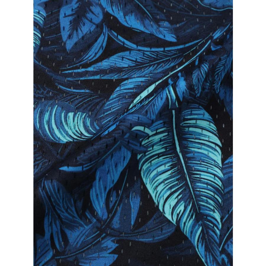 半袖パーカー ボタニカル柄 大きいサイズ メンズ プリントTシャツ