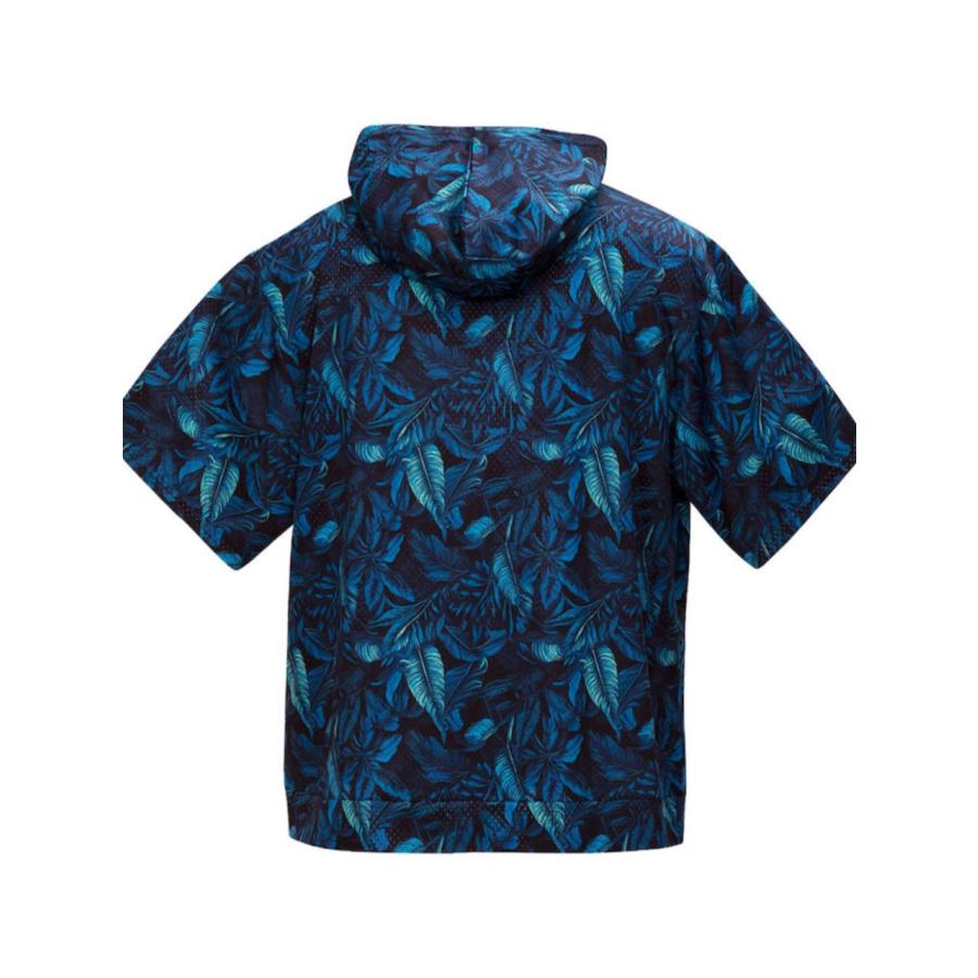 半袖パーカー ボタニカル柄 大きいサイズ メンズ プリントTシャツ