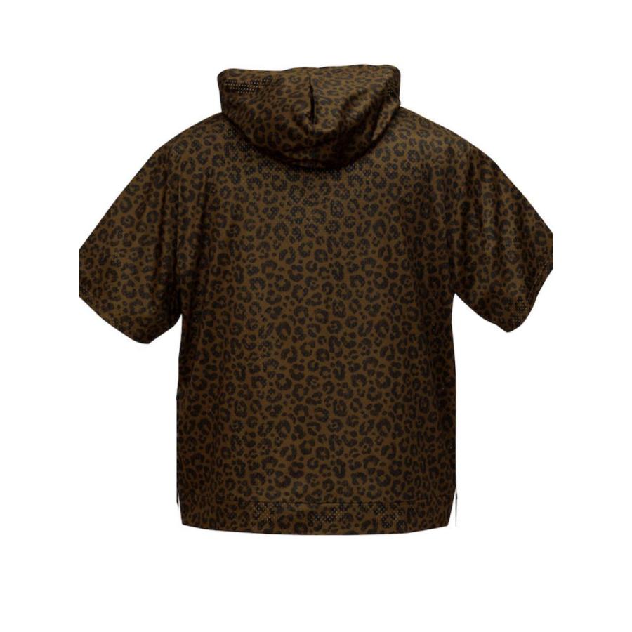 半袖パーカー 豹 ヒョウ柄 大きいサイズ メンズ プリントTシャツ