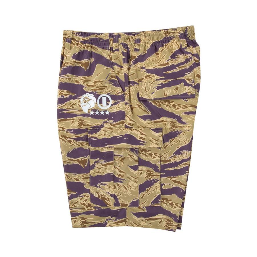 カーゴハーフパンツ 大きいサイズ メンズ カモフラ タイガー 総柄 NESTA BRAND ネスタブランド C070315-07 カーゴハーフパンツ 大きいサイズ メンズ カモフラ タイガー 総柄