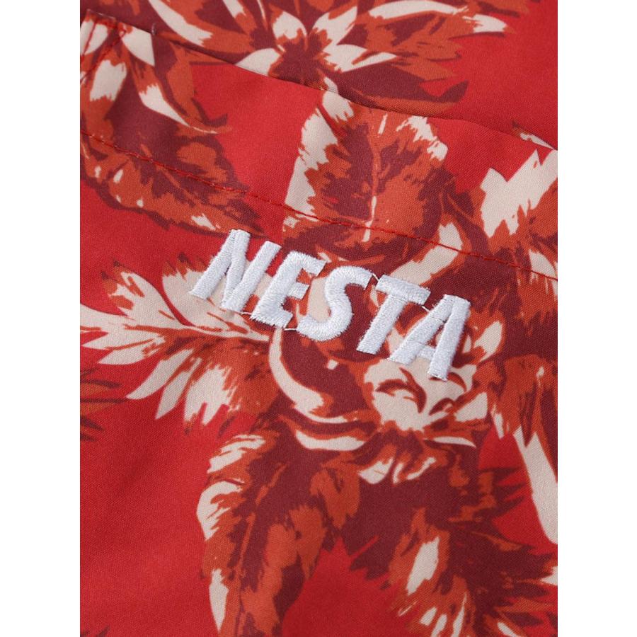 オープンカラーシャツ 半袖 花柄 大きいサイズ メンズ NESTA BRAND 開襟シャツ 総柄 C070315-10 オープンカラーシャツ 半袖 花柄 大きいサイズ メンズ NESTA BRAND