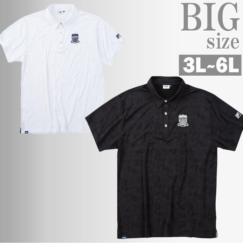 ポロシャツ 半袖 FILA GOLF フィラゴルフ 大きいサイズ メンズ メッシュ 吸汗速乾 UVカット C070315-11 ポロシャツ 半袖 FILA GOLF フィラゴルフ 大きいサイズ メンズ