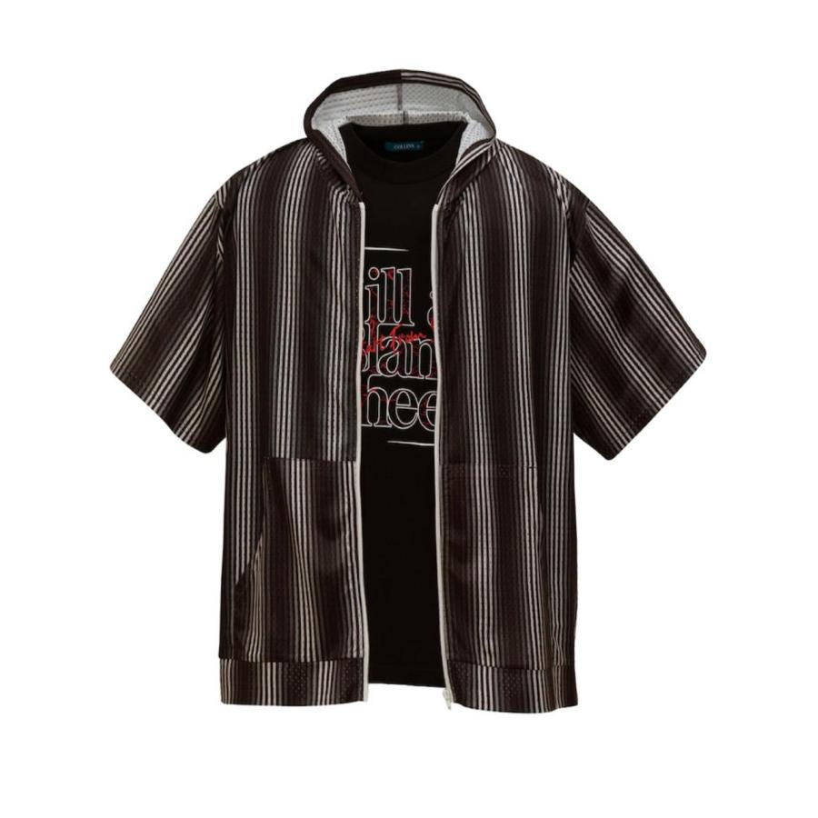 半袖パーカー アンサンブル 大きいサイズ メンズ セット プリントT