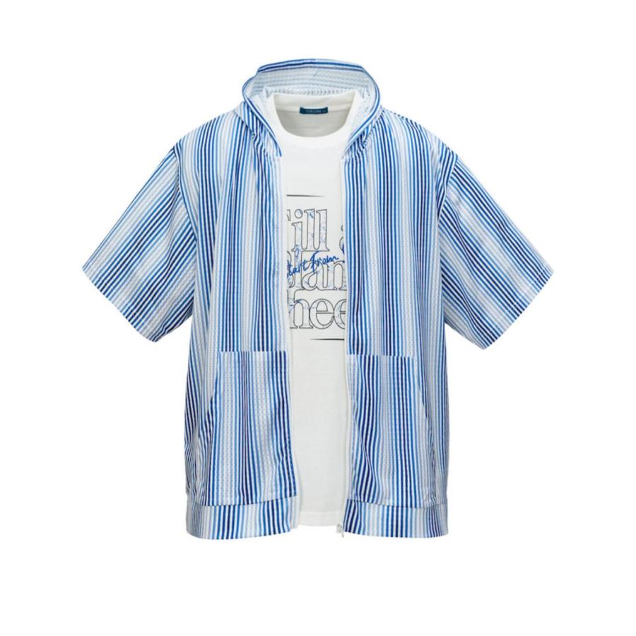 半袖パーカー アンサンブル 大きいサイズ メンズ セット プリントT