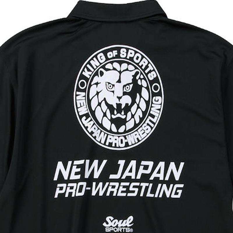 ポロシャツ 新日本プロレス 大きいサイズ メンズ プリント ドライ