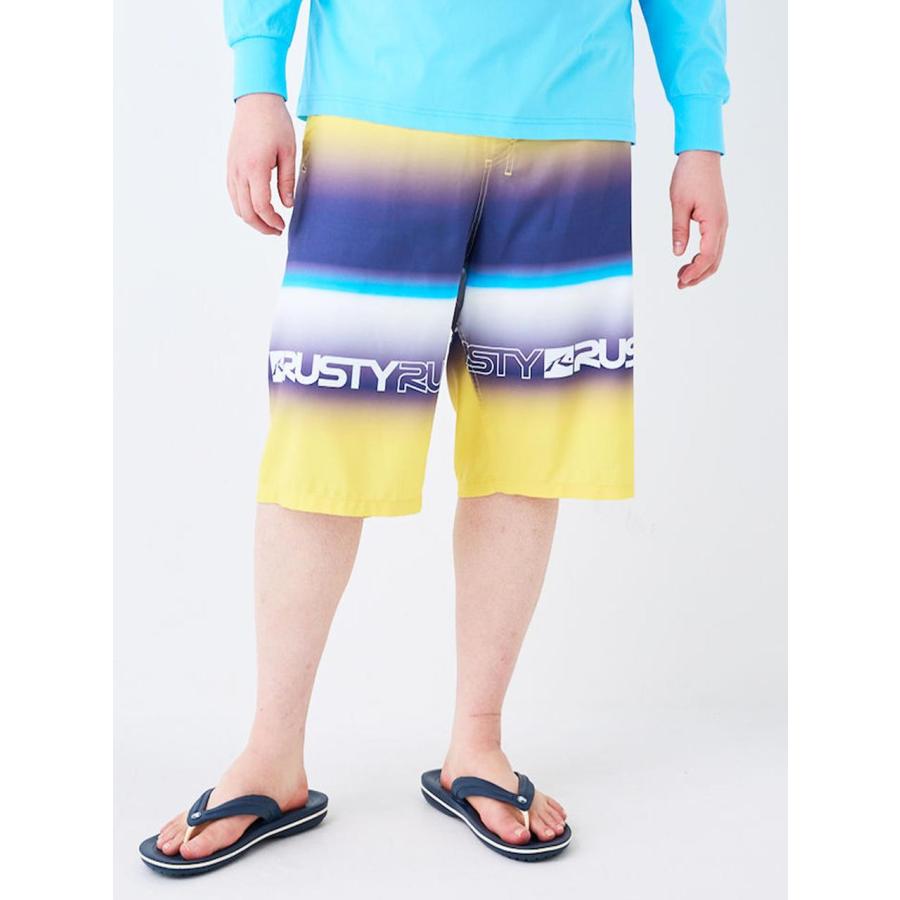 サーフパンツ RUSTY 大きいサイズ メンズ 配色切替 マイクロツイル