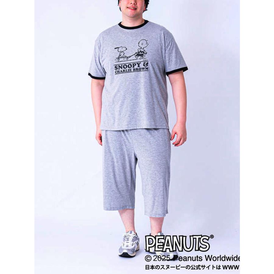 Tシャツ 上下 スヌーピー 大きいサイズ メンズ SNOOPY セットアップ 夏