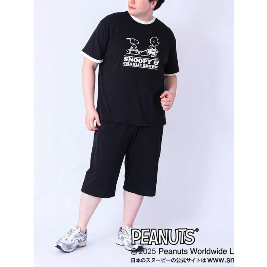 Tシャツ 上下 スヌーピー 大きいサイズ メンズ SNOOPY セットアップ 夏