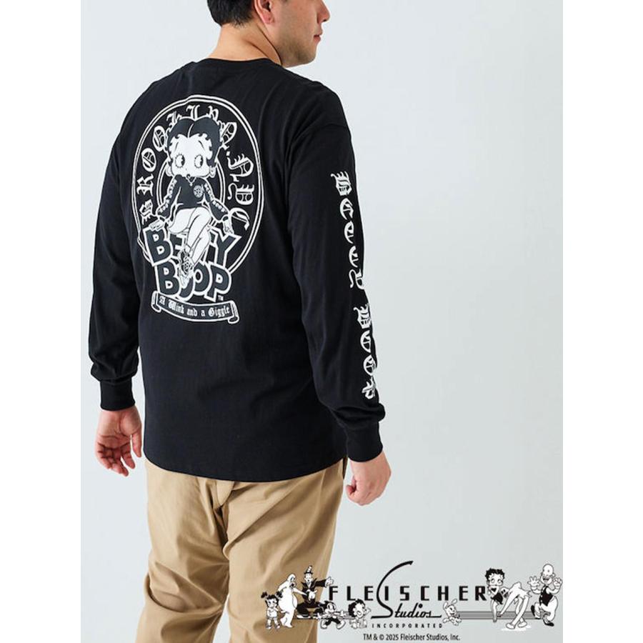 長袖Tシャツ BETTY BOOP ベティブープ 大きいサイズ メンズ ロンT