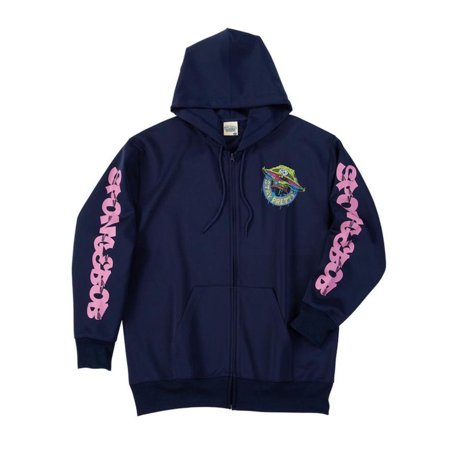 パーカー スポンジボブ 大きいサイズ メンズ スウェット フルジップ