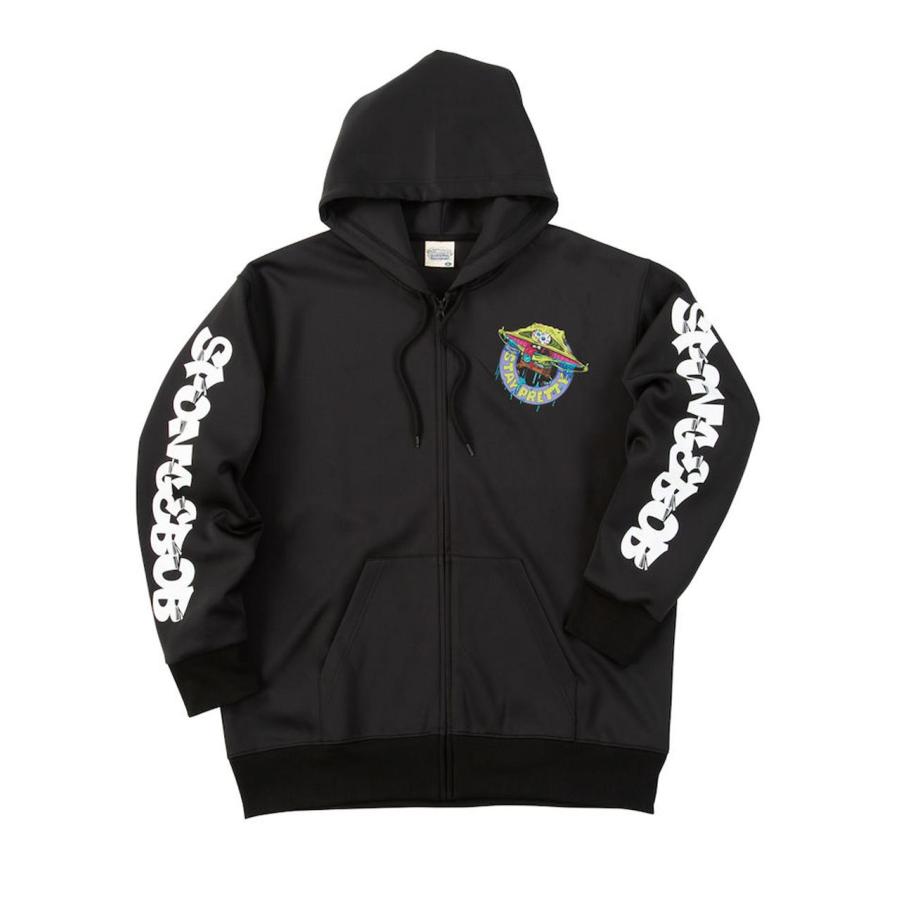 パーカー スポンジボブ 大きいサイズ メンズ スウェット フルジップ