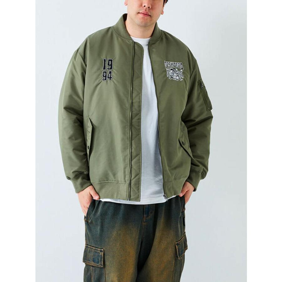 MA1 ブルゾン 大きいサイズ メンズ フライトジャケット DCSHOES ドクロ スカル プリント C071002-09の画像