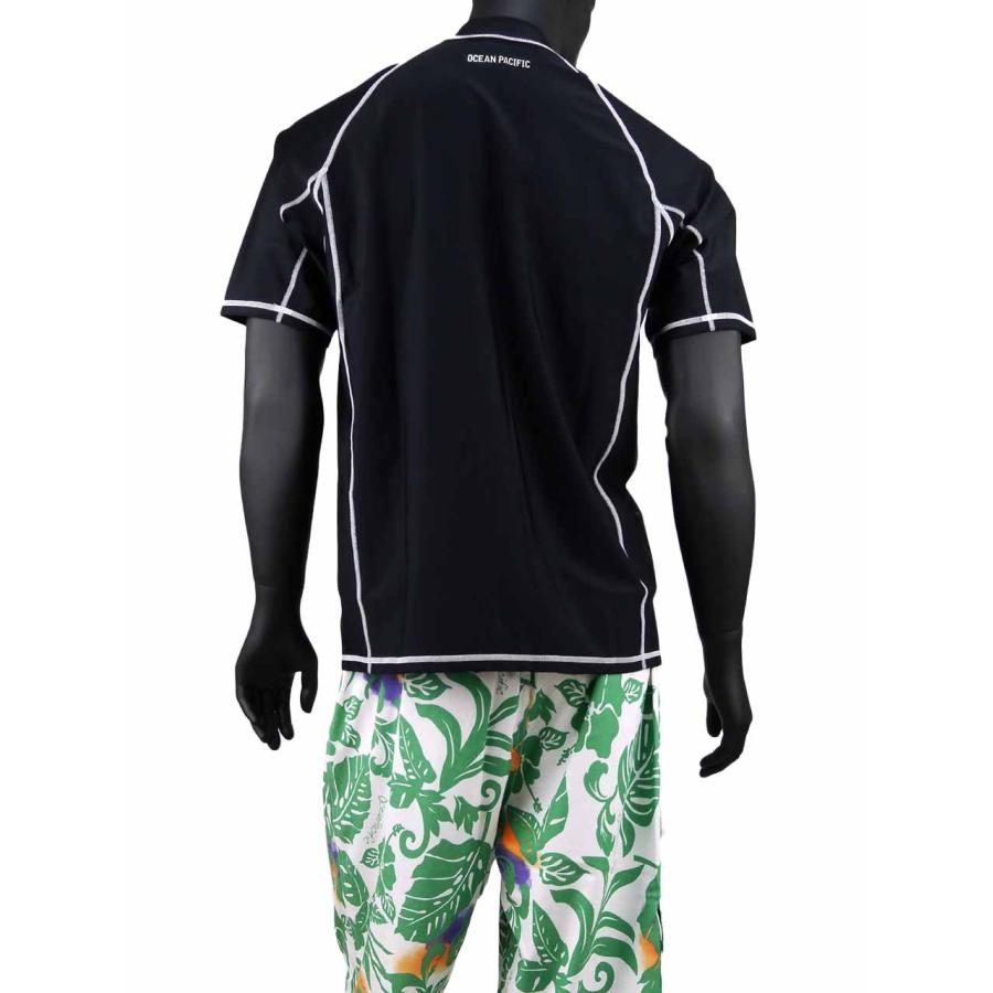 ラッシュガード 大きいサイズ メンズ 半袖 フルジップ OCEAN