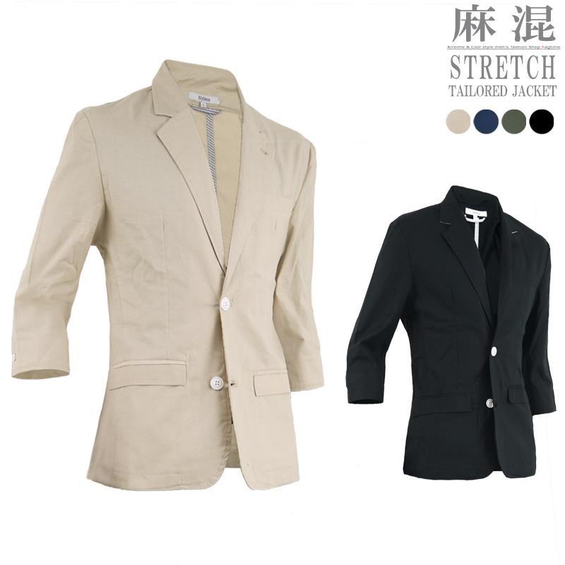 麻ジャケット メンズ サマージャケット リネンジャケット 七分袖 夏ジャケット 夏服 D 14 D 14 Ragtime 通販 Yahoo ショッピング